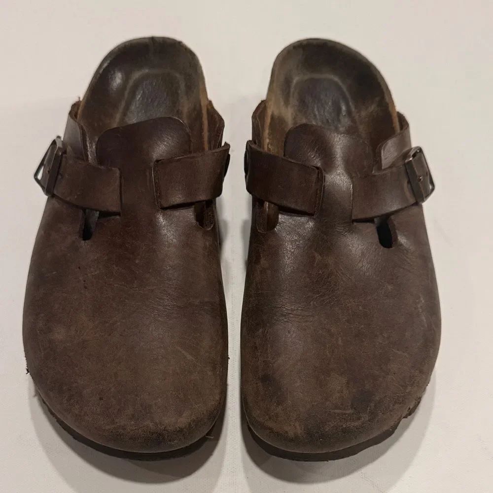 Birkenstock Men's Dark Brown Leather Loafers